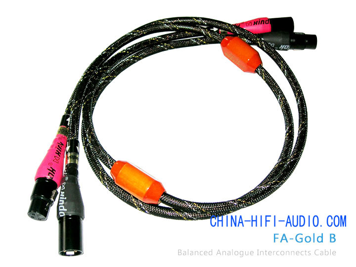 Xindak FA-Gold B Audio Amp Balanced Interconnect Cable Xindak FA-Gold B Audio Amp Balanced Interconnect Cable